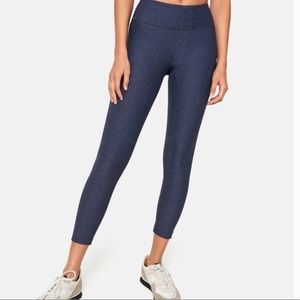 Outdoor Voices Navy Heathered Leggings Sz Large #0326